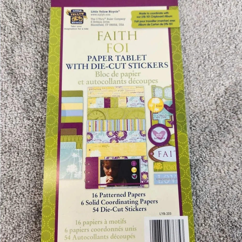 Little Yellow Bicycle Simple Stories Scrapbook Paper Sticker Planner Disc Bundle